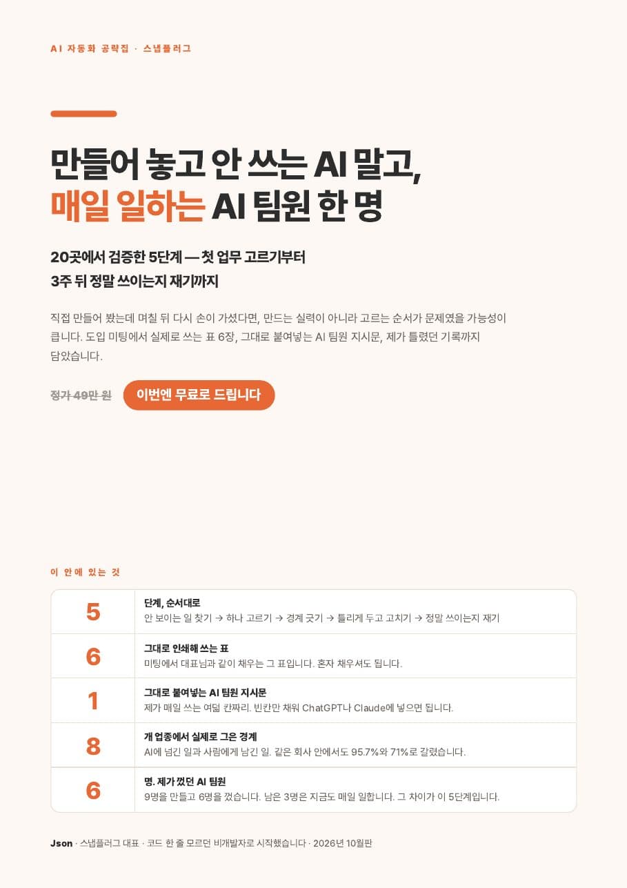 AI 자동화 공략집 표지